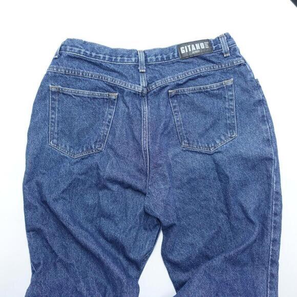 Gitano Mom Jeans Women's 18 Petite Blue Medium Wash Denim Tapered Leg Classic - Picture 6 of 9